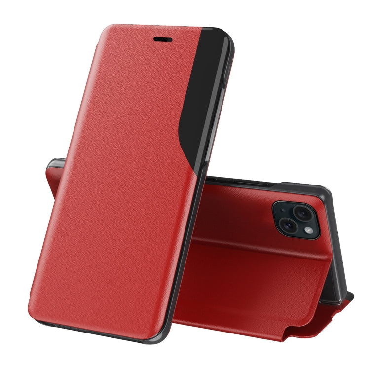 Side Display Flip Leather Phone Case, For iPhone 16, For iPhone 15 Pro Max, For iPhone 15 Pro, For iPhone 15 Plus, For iPhone 15