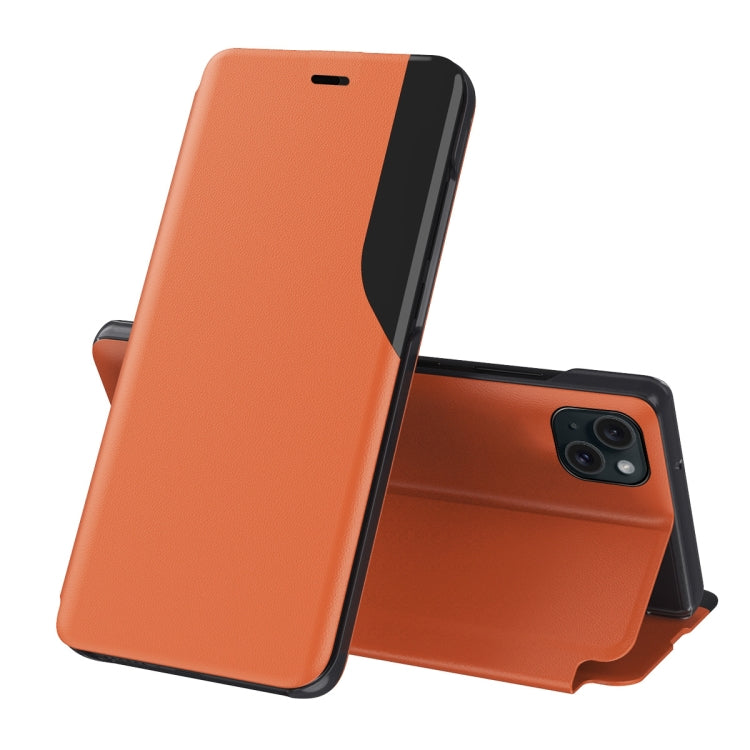 Side Display Flip Leather Phone Case, For iPhone 16, For iPhone 15 Pro Max, For iPhone 15 Pro, For iPhone 15 Plus, For iPhone 15
