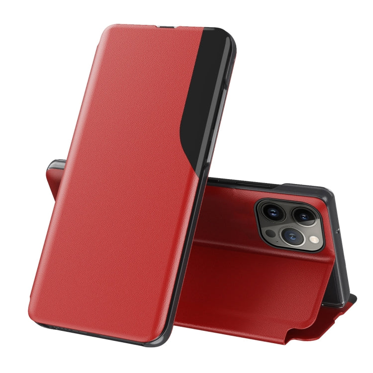 Side Display Flip Leather Phone Case, For iPhone 16, For iPhone 15 Pro Max, For iPhone 15 Pro, For iPhone 15 Plus, For iPhone 15