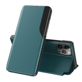 Side Display Flip Leather Phone Case, For iPhone 17e / 16e, For iPhone 17 Pro Max, For iPhone 17 Pro, For iPhone 17, For iPhone Air, For iPhone 16 Pro Max, For iPhone 16 Pro, For iPhone 16 Plus