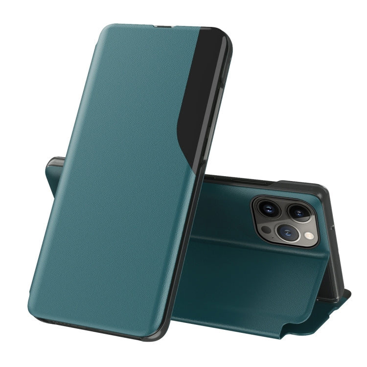 Side Display Flip Leather Phone Case, For iPhone 17e / 16e, For iPhone 17 Pro Max, For iPhone 17 Pro, For iPhone 17, For iPhone Air, For iPhone 16 Pro Max, For iPhone 16 Pro, For iPhone 16 Plus
