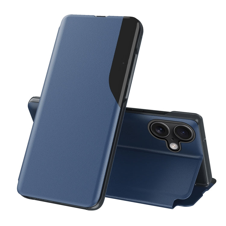 Side Display Flip Leather Phone Case, For iPhone 17e / 16e, For iPhone 17 Pro Max, For iPhone 17 Pro, For iPhone 17, For iPhone Air, For iPhone 16 Pro Max, For iPhone 16 Pro, For iPhone 16 Plus
