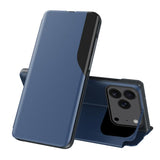 Side Display Flip Leather Phone Case, For iPhone 17e / 16e, For iPhone 17 Pro Max, For iPhone 17 Pro, For iPhone 17, For iPhone Air, For iPhone 16 Pro Max, For iPhone 16 Pro, For iPhone 16 Plus