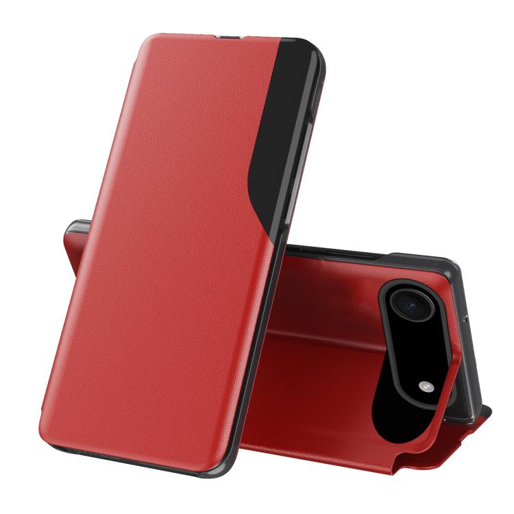 Side Display Flip Leather Phone Case, For iPhone 17e / 16e, For iPhone 17 Pro Max, For iPhone 17 Pro, For iPhone 17, For iPhone Air, For iPhone 16 Pro Max, For iPhone 16 Pro, For iPhone 16 Plus