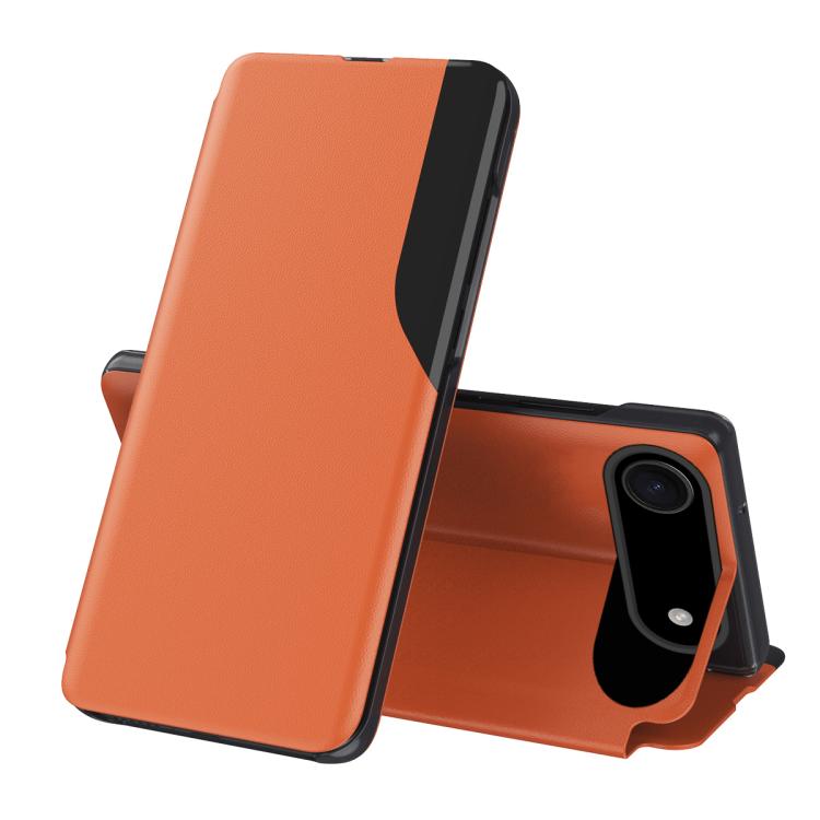 Side Display Flip Leather Phone Case, For iPhone 17e / 16e, For iPhone 17 Pro Max, For iPhone 17 Pro, For iPhone 17, For iPhone Air, For iPhone 16 Pro Max, For iPhone 16 Pro, For iPhone 16 Plus
