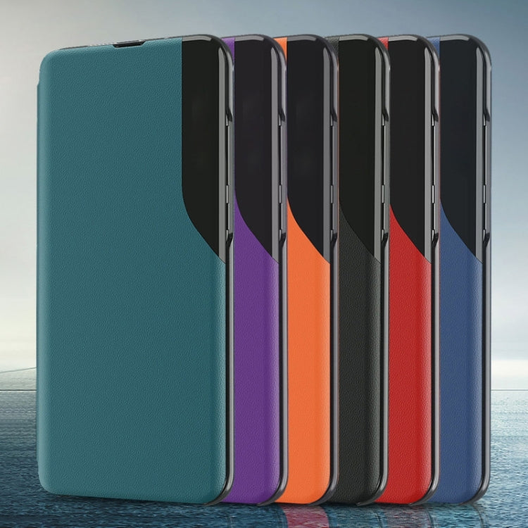 Side Display Flip Leather Phone Case, For iPhone 17e / 16e, For iPhone 17 Pro Max, For iPhone 17 Pro, For iPhone 17, For iPhone Air, For iPhone 16 Pro Max, For iPhone 16 Pro, For iPhone 16 Plus