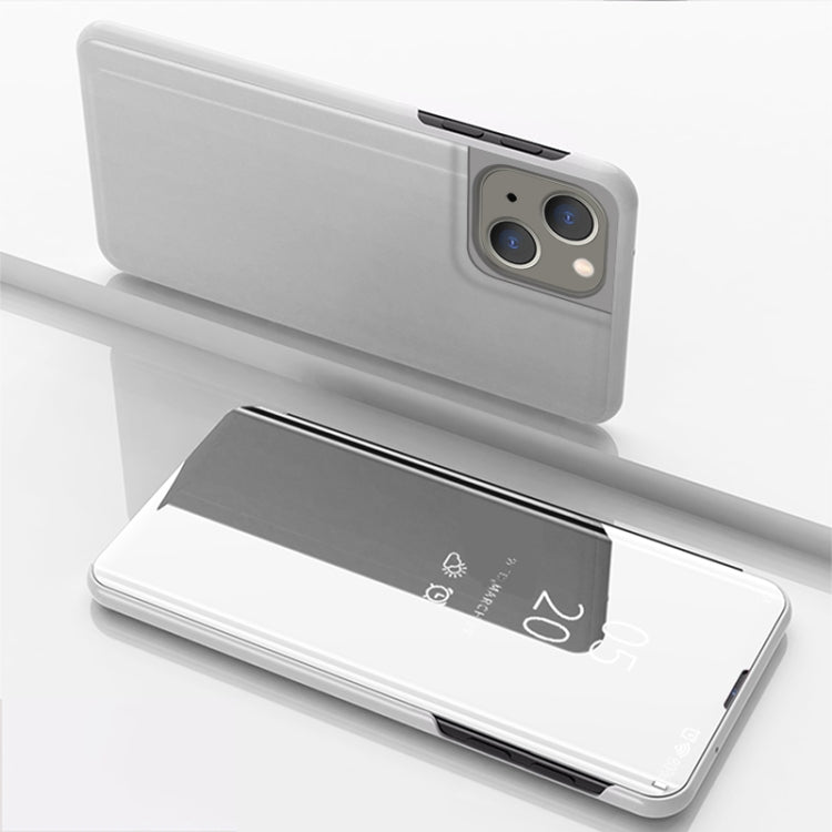 Plated Mirror Horizontal Flip Leather Phone Case with Holder, For iPhone 16 Pro, For iPhone 16 Plus, For iPhone 16, For iPhone 15 Pro Max, For iPhone 15 Pro, For iPhone 15 Plus