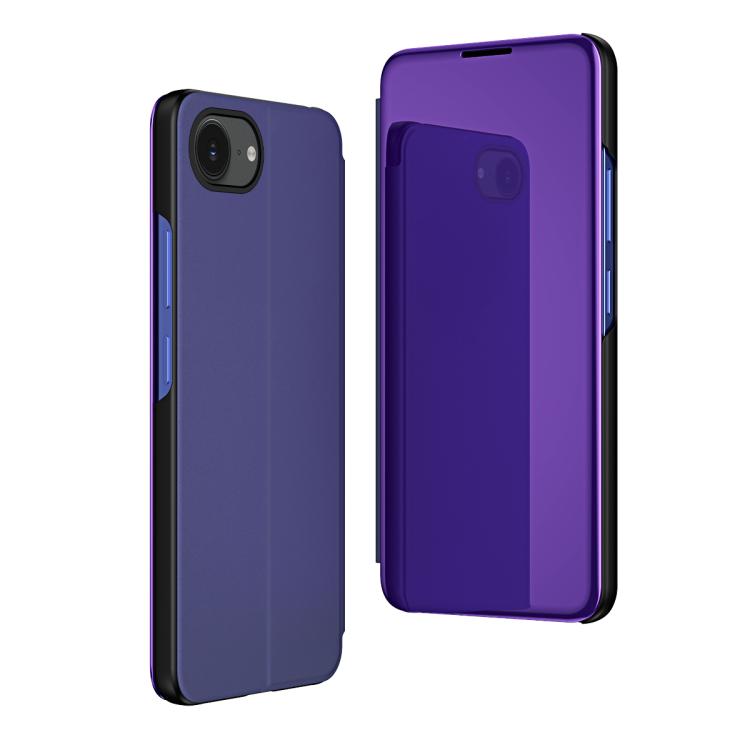 Plated Mirror Horizontal Flip Leather Phone Case with Holder, For iPhone 17e / 16e, For iPhone 17 Pro Max, For iPhone 17 Pro, For iPhone 17, For iPhone Air, For iPhone 16 Pro Max