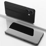 Plated Mirror Horizontal Flip Leather Phone Case with Holder, For iPhone 17e / 16e, For iPhone 17 Pro Max, For iPhone 17 Pro, For iPhone 17, For iPhone Air, For iPhone 16 Pro Max