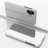 Plated Mirror Horizontal Flip Leather Phone Case with Holder, For iPhone 17e / 16e, For iPhone 17 Pro Max, For iPhone 17 Pro, For iPhone 17, For iPhone Air, For iPhone 16 Pro Max