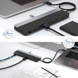 Wavlink UMD08 DisplayPort 12 in 1 Type-C Triple Display Docking Station, UMD08