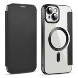 Shield MagSafe RFID Anti-theft Leather Phone Case, For iPhone 15 Pro, For iPhone 15 Plus, For iPhone 15, For iPhone 17e / 16e