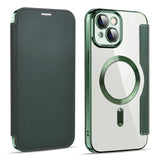 Shield MagSafe RFID Anti-theft Leather Phone Case, For iPhone 15 Pro, For iPhone 15 Plus, For iPhone 15, For iPhone 17e / 16e