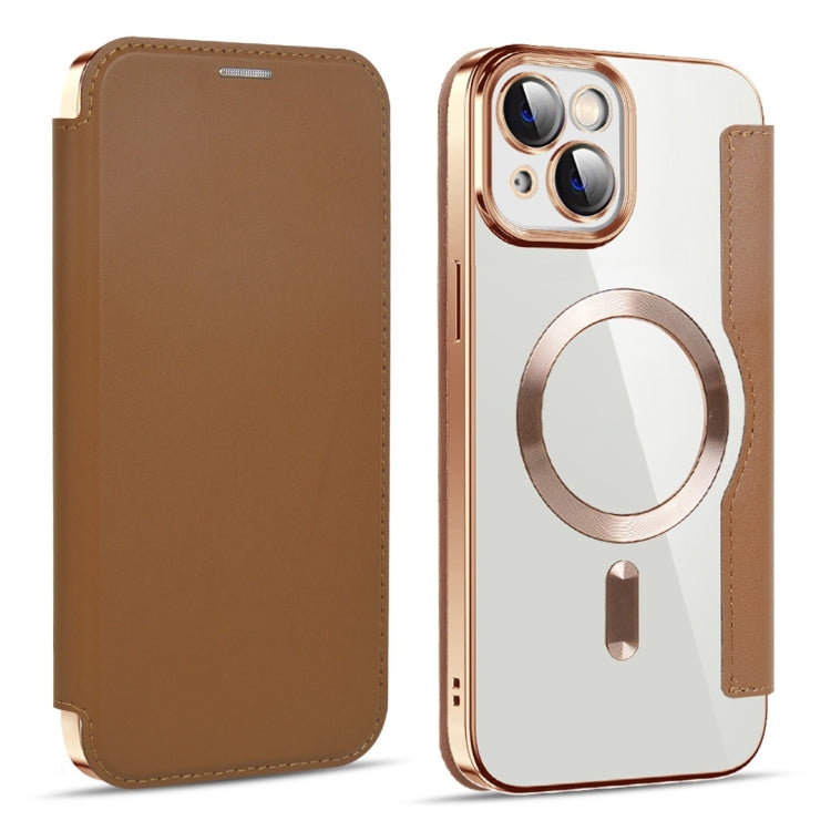 Shield MagSafe RFID Anti-theft Leather Phone Case, For iPhone 15 Pro, For iPhone 15 Plus, For iPhone 15