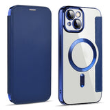 Shield MagSafe RFID Anti-theft Leather Phone Case, For iPhone 15 Pro, For iPhone 15 Plus, For iPhone 15, For iPhone 17e / 16e
