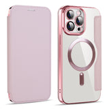 Shield MagSafe RFID Anti-theft Leather Phone Case, For iPhone 15 Pro, For iPhone 15 Plus, For iPhone 15, For iPhone 17e / 16e