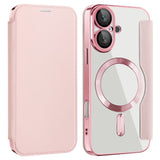 Shield MagSafe RFID Anti-theft Leather Phone Case, For iPhone 16 Pro Max, For iPhone 16 Pro, For iPhone 16 Plus, For iPhone 16, For iPhone 15 Pro Max