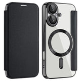 Shield MagSafe RFID Anti-theft Leather Phone Case, For iPhone 16 Pro Max, For iPhone 16 Pro, For iPhone 16 Plus, For iPhone 16, For iPhone 15 Pro Max