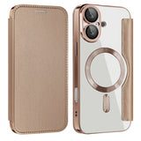Shield MagSafe RFID Anti-theft Leather Phone Case, For iPhone 16 Pro Max, For iPhone 16 Pro, For iPhone 16 Plus, For iPhone 16, For iPhone 15 Pro Max