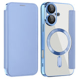 Shield MagSafe RFID Anti-theft Leather Phone Case, For iPhone 16 Pro Max, For iPhone 16 Pro, For iPhone 16 Plus, For iPhone 16, For iPhone 15 Pro Max