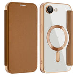 Shield MagSafe RFID Anti-theft Leather Phone Case, For iPhone 15 Pro, For iPhone 15 Plus, For iPhone 15, For iPhone 17e / 16e