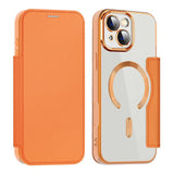 Shield MagSafe RFID Anti-theft Leather Phone Case, For iPhone 15 Pro, For iPhone 15 Plus, For iPhone 15, For iPhone 17e / 16e