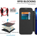 Shield MagSafe RFID Anti-theft Leather Phone Case, For iPhone 15 Pro, For iPhone 15 Plus, For iPhone 15, For iPhone 17e / 16e