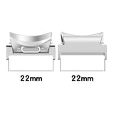 22mm 1 Pair Button Style Curved Metal Watch Band Connector, For Samsung Galaxy Watch6 / 6 Classic, For Samsung Galaxy Watch5 / 5 Pro, For Samsung Galaxy Watch4 / 4 Classic 46mm