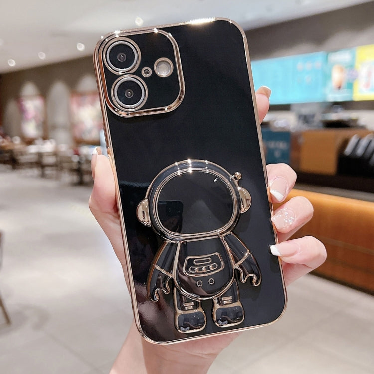 Electroplating Astronaut Holder Phone Case, For iPhone 16, For iPhone 15 Pro Max, For iPhone 15 Pro, For iPhone 15 Plus, For iPhone 15