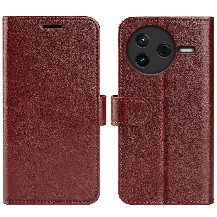 R64 Texture Horizontal Flip Leather Phone Case, For Redmi K80 / Poco F7 Pro