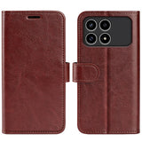 R64 Texture Horizontal Flip Leather Phone Case, For Xiaomi Poco F8 Ultra 5G, For Redmi Note 15 4G / 5G Global 164mm, For Xiaomi Poco F8 Pro 5G, For Redmi K80 Pro / Poco F7 Ultra, For Redmi K80 / Poco F7 Pro
