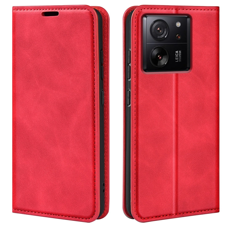 Retro-skin Magnetic Suction Leather Phone Case, For Xiaomi Redmi 13C, For Xiaomi Redmi Note 13 Pro+, For Xiaomi Redmi Note 13 Pro 5G, For Xiaomi Redmi K70, For Xiaomi 13T