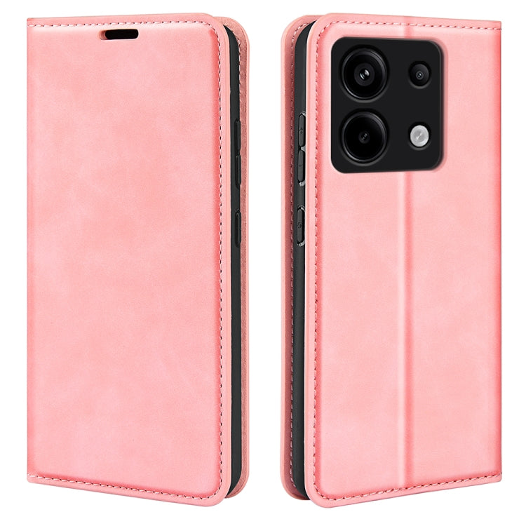 Retro-skin Magnetic Suction Leather Phone Case, For Xiaomi Redmi 13C, For Xiaomi Redmi Note 13 Pro+, For Xiaomi Redmi Note 13 Pro 5G, For Xiaomi Redmi K70, For Xiaomi 13T