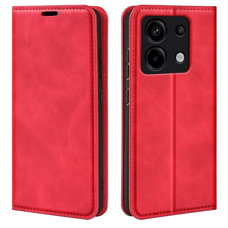 Retro-skin Magnetic Suction Leather Phone Case, For Xiaomi Redmi 13C, For Xiaomi Redmi Note 13 Pro+, For Xiaomi Redmi Note 13 Pro 5G, For Xiaomi Redmi K70, For Xiaomi 13T