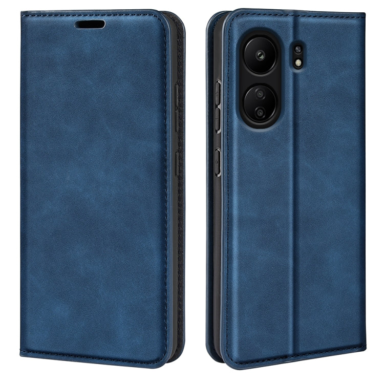 Retro-skin Magnetic Suction Leather Phone Case, For Xiaomi Redmi 13C, For Xiaomi Redmi Note 13 Pro+, For Xiaomi Redmi Note 13 Pro 5G, For Xiaomi Redmi K70, For Xiaomi 13T