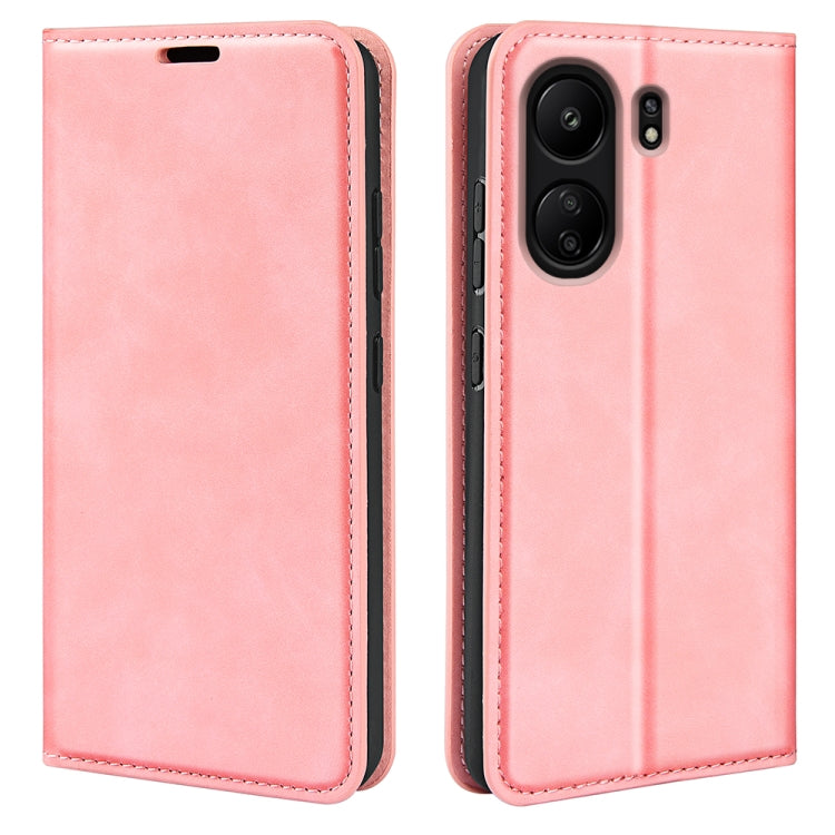 Retro-skin Magnetic Suction Leather Phone Case, For Xiaomi Redmi 13C, For Xiaomi Redmi Note 13 Pro+, For Xiaomi Redmi Note 13 Pro 5G, For Xiaomi Redmi K70, For Xiaomi 13T