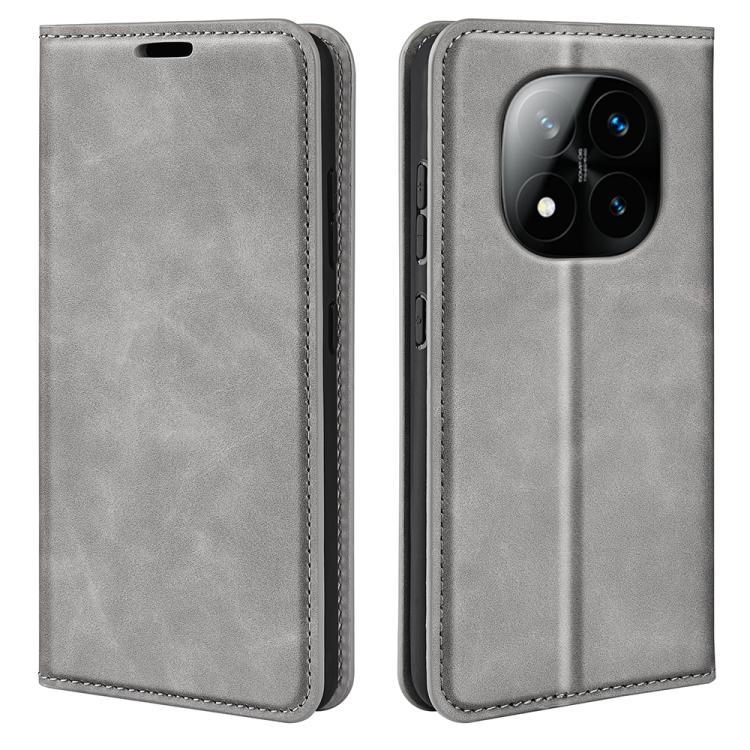 Retro-skin Magnetic Suction Leather Phone Case, For Xiaomi 15, For Xiaomi Redmi Note 14 5G, For Xiaomi Redmi Note 14 Pro+ 5G, For Xiaomi Redmi Note 14 Pro 5G, For Xiaomi 14T Pro, For Xiaomi 14T, For Xiaomi Redmi 14C 4G, For Xiaomi Redmi K70 Ultra      ...