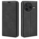 Retro-skin Magnetic Suction Leather Phone Case, For Redmi K80 / Poco F7 Pro