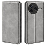 Retro-skin Magnetic Suction Leather Phone Case, For Redmi K80 / Poco F7 Pro