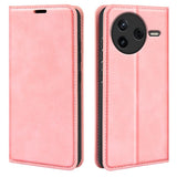 Retro-skin Magnetic Suction Leather Phone Case, For Redmi K80 / Poco F7 Pro