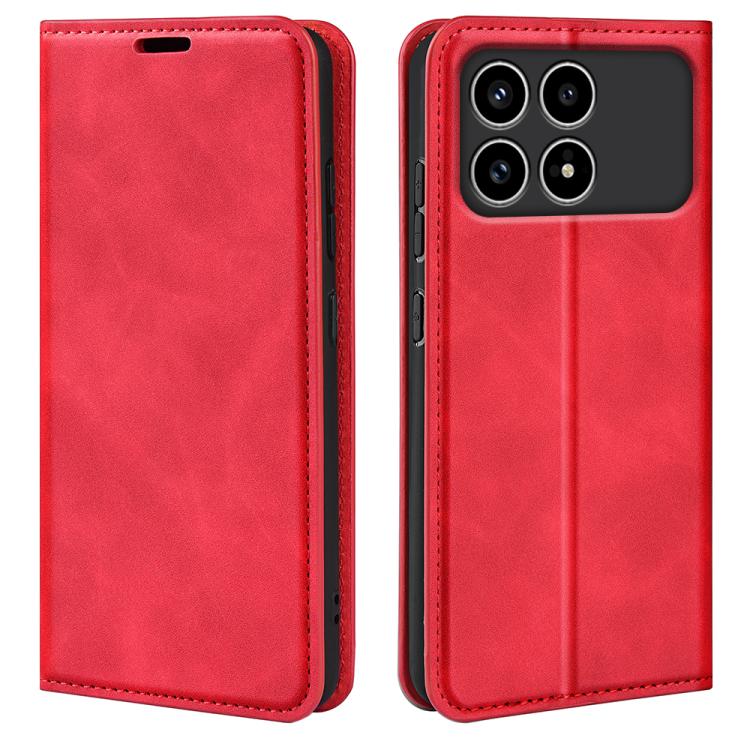 Retro-skin Magnetic Suction Leather Phone Case, For Redmi A7 Pro 171mm / Poco C85x 5G, For Xiaomi 17T, For Redmi Turbo 5 Max / Poco X8 Pro Max, For Redmi Turbo 5 5G / Poco X8 Pro 5G, For Redmi Note 15 Pro+ Global 163.3mm                                ...