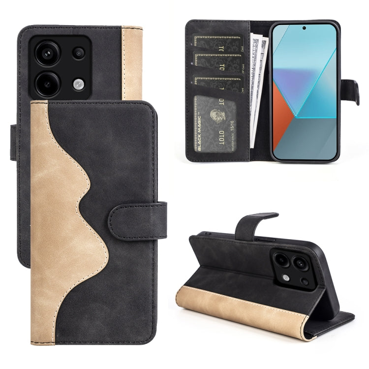 Stitching Horizontal Flip Leather Phone Case, For Xiaomi Redmi Note 13 Pro 5G, For Xiaomi Redmi K70, For Xiaomi 13T, For Redmi Note 15 Pro+ 5G Global 163.3mm, For Redmi Note 15 4G / 5G EU 164mm