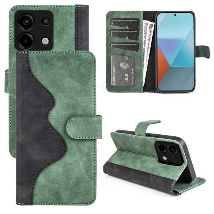 Stitching Horizontal Flip Leather Phone Case, For Xiaomi Redmi Note 13 Pro 5G, For Xiaomi Redmi K70, For Xiaomi 13T, For Redmi Note 15 Pro+ 5G Global 163.3mm, For Redmi Note 15 4G / 5G EU 164mm