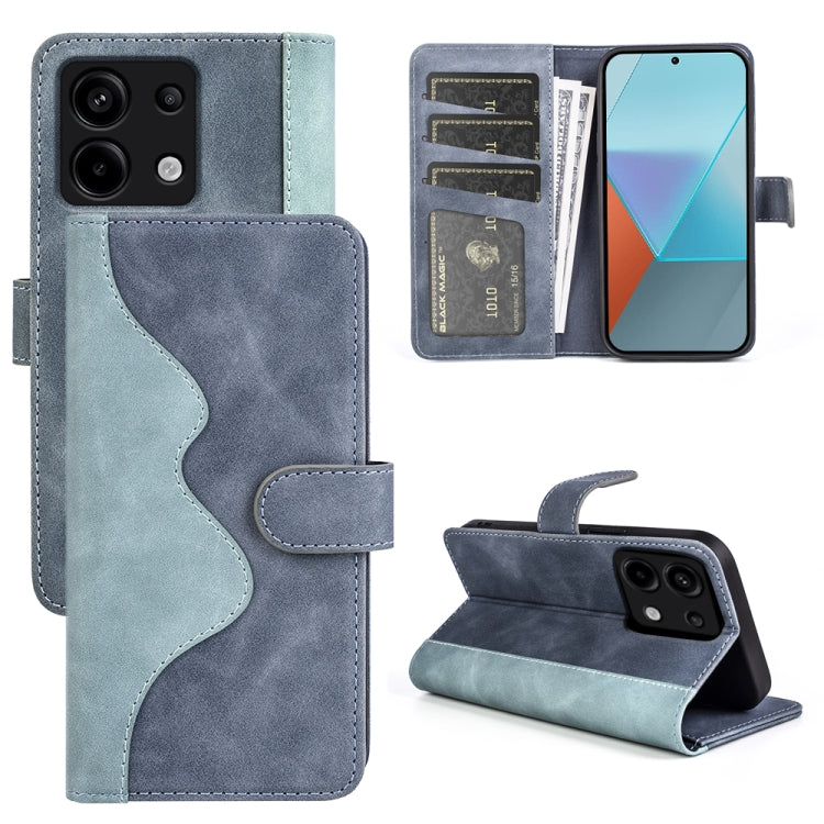 Stitching Horizontal Flip Leather Phone Case, For Xiaomi Redmi Note 13 Pro 5G, For Xiaomi Redmi K70, For Xiaomi 13T, For Redmi Note 15 Pro+ 5G Global 163.3mm, For Redmi Note 15 4G / 5G EU 164mm