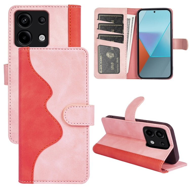 Stitching Horizontal Flip Leather Phone Case, For Xiaomi Redmi Note 13 Pro 5G, For Xiaomi Redmi K70, For Xiaomi 13T, For Redmi Note 15 Pro+ 5G Global 163.3mm, For Redmi Note 15 4G / 5G EU 164mm