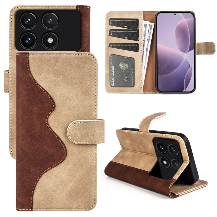 Stitching Horizontal Flip Leather Phone Case, For Xiaomi Redmi Note 13 Pro 5G, For Xiaomi Redmi K70, For Xiaomi 13T, For Redmi Note 15 Pro+ 5G Global 163.3mm, For Redmi Note 15 4G / 5G EU 164mm