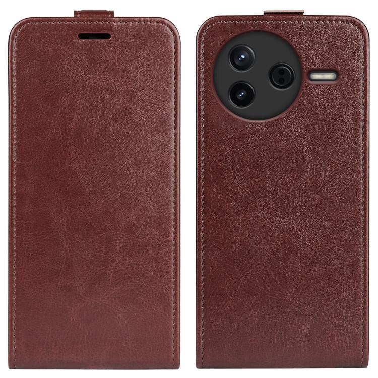R64 Texture Single Vertical Flip Leather Phone Case, For Redmi K80 Pro / Poco F7 Ultra, For Redmi K80 / Poco F7 Pro