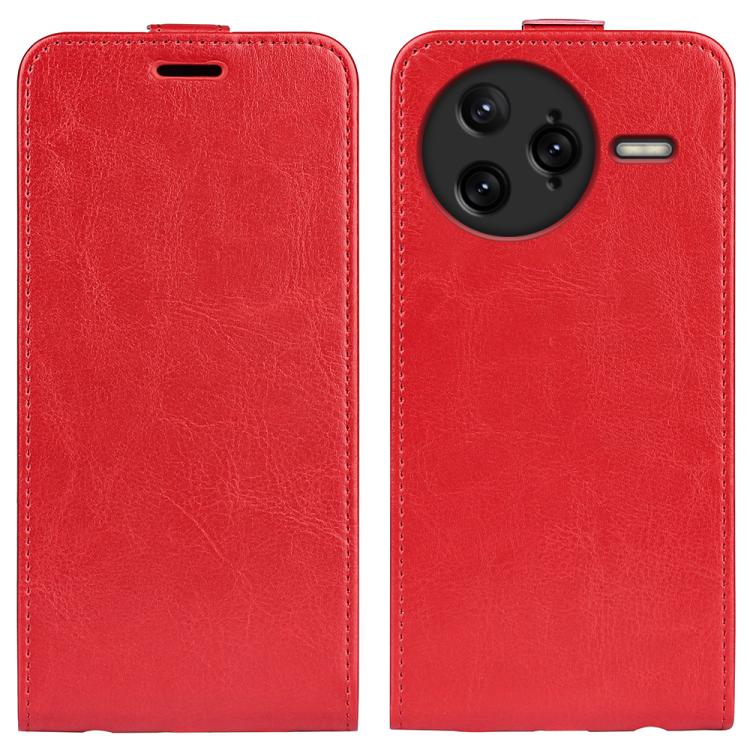 R64 Texture Single Vertical Flip Leather Phone Case, For Redmi K80 Pro / Poco F7 Ultra, For Redmi K80 / Poco F7 Pro