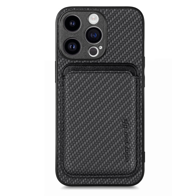 Carbon Fiber Leather Card Magsafe Phone Case, For iPhone 15 Pro Max, For iPhone 15 Pro, For iPhone 15 Plus, For iPhone 15