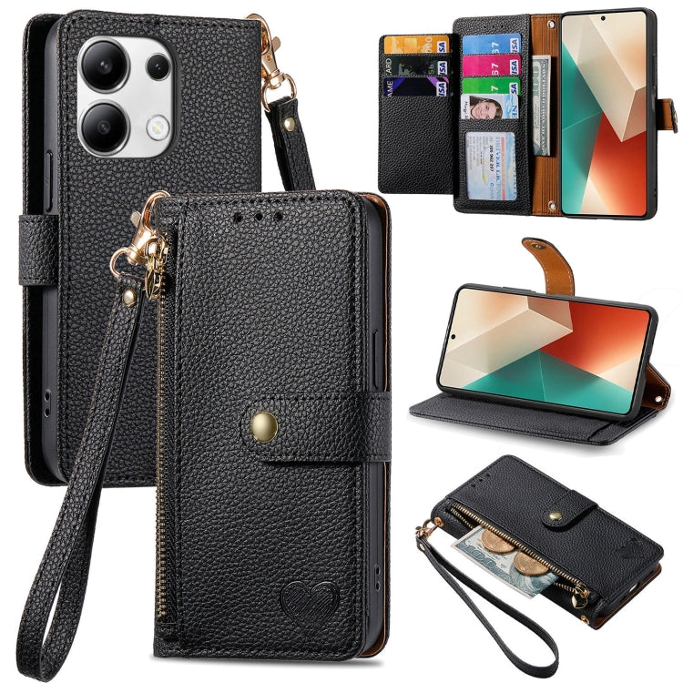 Love Zipper Lanyard Leather Phone Case, For Xiaomi 15, For Xiaomi Redmi Note 14 5G, For Xiaomi Redmi Note 14 Pro+ 5G, For Xiaomi Redmi Note 14 Pro 5G, For Xiaomi Redmi A3 4G, For Xiaomi Redmi Note 13 Pro 4G, For Xiaomi Redmi Note 13 4G                 ...